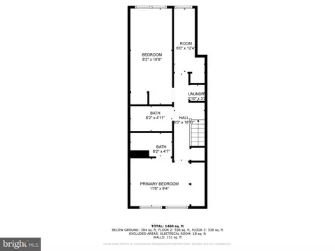 Floorplan - 1926 Bennett Pl NE, Washington, DC 20002 photo 2 of 4