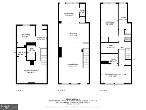 Floorplan - 1926 Bennett Pl NE, Washington, DC 20002 photo 1 of 4