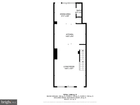 Floorplan - 1926 Bennett Pl NE, Washington, DC 20002 photo 3 of 4