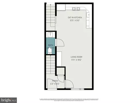Floorplan - 2116 4th St NE #B, Washington, DC 20002 photo 1 of 2