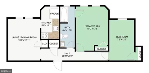 Floorplan - 7 18th St SE #208, Washington, DC 20003 photo 1 of 1