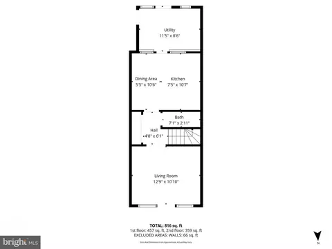 Floorplan - 1841 L St NE, Washington, DC 20002 photo 2 of 3