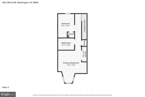 Floorplan - 820 13th St NE, Washington, DC 20002 photo 2 of 3