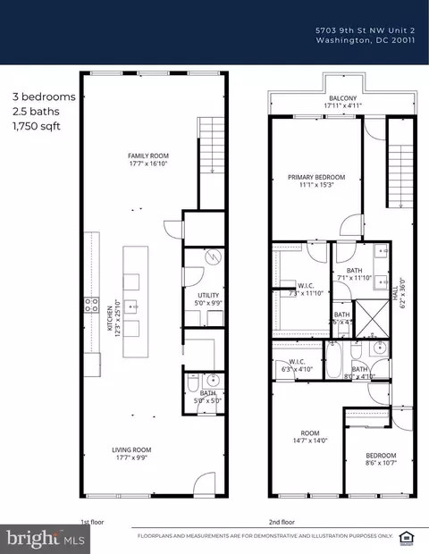 Floorplan - 5703 9th St NW #2, Washington, DC 20011 photo 1 of 1