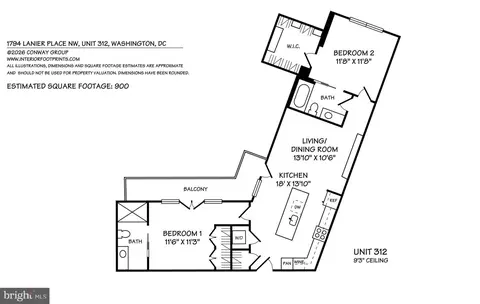 Floorplan - 1794 Lanier Pl NW #312, Washington, DC 20009 photo 1 of 1