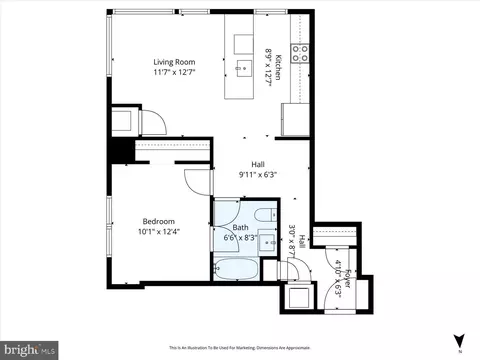 Floorplan - 919 12th St NE #404, Washington, DC 20002 photo 1 of 1