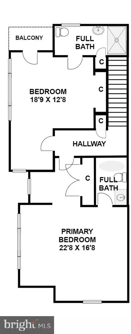 Floorplan - 1377 K St SE #2, Washington, DC 20003 photo 1 of 3