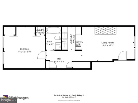 Floorplan - 212 3rd St NE #A, Washington, DC 20002 photo 1 of 1