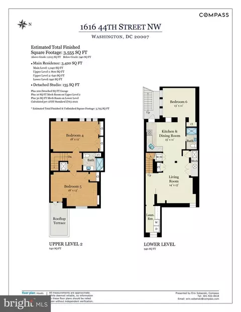 Floorplan - 1616 44th St NW, Washington, DC 20007 photo 1 of 3