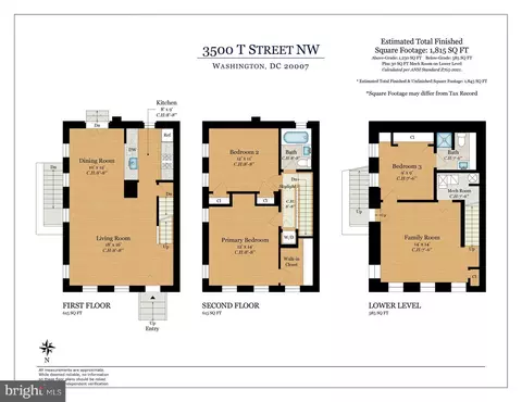 Floorplan - 3500 T St NW, Washington, DC 20007 photo 1 of 2