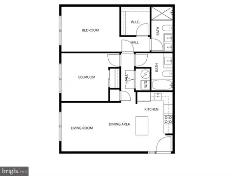 Floorplan - 2606 41st St NW #2, Washington, DC 20007 photo 1 of 1