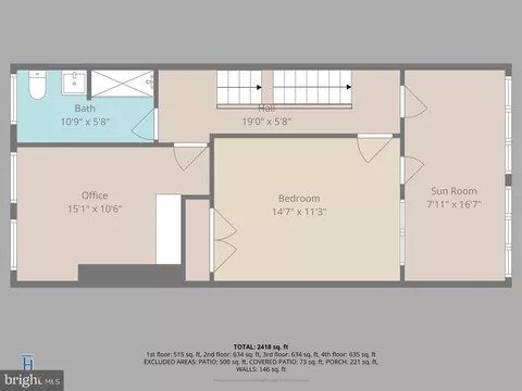 Floorplan - 319 C St SE, Washington, DC 20003 photo 4 of 5