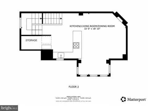 Floorplan - 2107 S Street St NW #A, Washington, DC 20008 photo 2 of 3