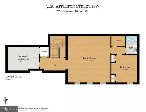 Floorplan - 3128 Appleton St NW, Washington, DC 20008 photo 4 of 4