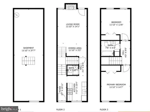 Floorplan - 1409 Potomac Ave SE, Washington, DC 20003 photo 1 of 1