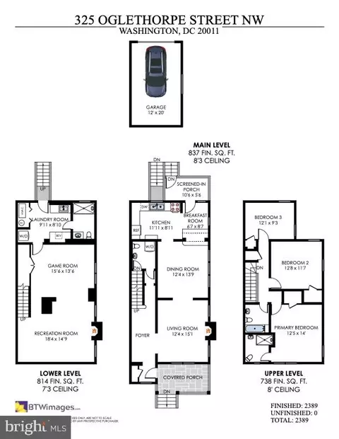 Floorplan - 325 Oglethorpe St NW, Washington, DC 20011 photo 1 of 1