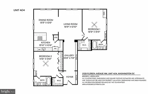 Floorplan - 2129 Florida Ave NW #404, Washington, DC 20008 photo 1 of 1