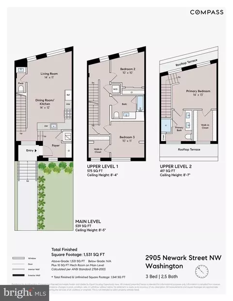 Floorplan - 2905 Newark St NW, Washington, DC 20008 photo 1 of 1