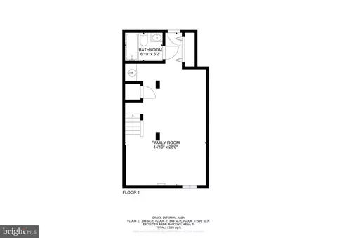 Floorplan - 2126 4th St NE, Washington, DC 20002 photo 3 of 4