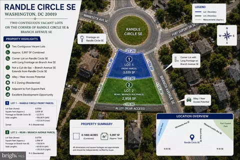 Randle Circle Se, Washington, DC 20019