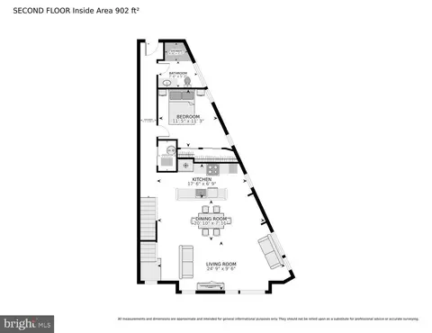 Floorplan - 2126 3rd St NE #B, Washington, DC 20002 photo 1 of 2