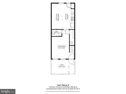 Floorplan - 1235 16th St NE, Washington, DC 20002 photo 1 of 3