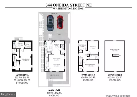 Floorplan - 344 Oneida St NE, Washington, DC 20011 photo 1 of 1