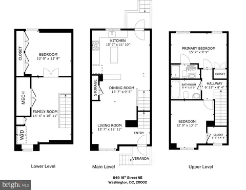 Floorplan - 649 16th St NE, Washington, DC 20002 photo 1 of 1