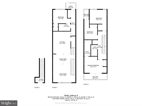 Floorplan - 1509 D St NE #2, Washington, DC 20002 photo 1 of 1