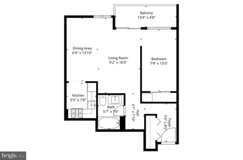 Floorplan - 1245 4th St SW #E-210, Washington, DC 20024 photo 1 of 1