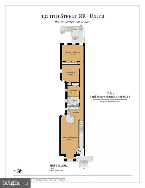 Floorplan - 131 11th St NE, Washington, DC 20002 photo 2 of 3