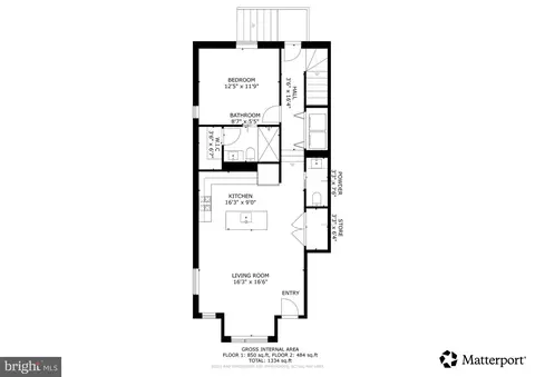 Floorplan - 1210 Queen St NE #1, Washington, DC 20002 photo 1 of 2