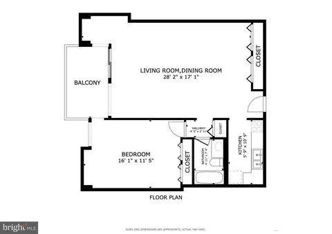 Floorplan - 1245 4th St SW #E-207, Washington, DC 20024 photo 1 of 1