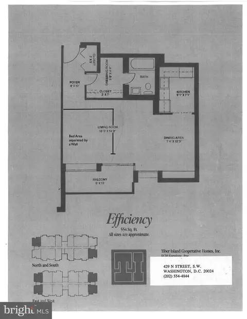 Floorplan - 1245 4th St SW #E-409, Washington, DC 20024 photo 1 of 1
