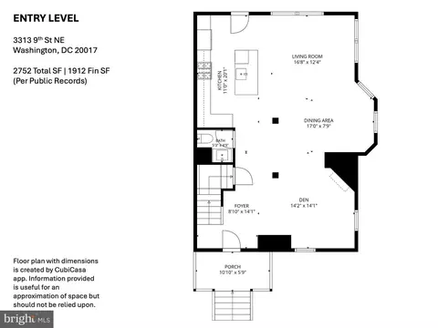 Floorplan - 3313 9th St NE, Washington, DC 20017 photo 1 of 3