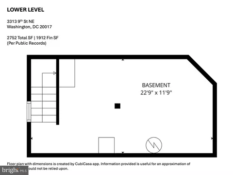 Floorplan - 3313 9th St NE, Washington, DC 20017 photo 3 of 3