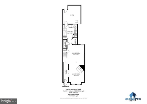 Floorplan - 1327 Emerald St NE, Washington, DC 20002 photo 1 of 3