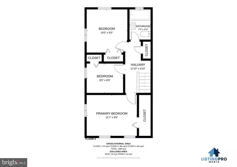 Floorplan - 1130 46th Pl SE, Washington, DC 20019 photo 3 of 4