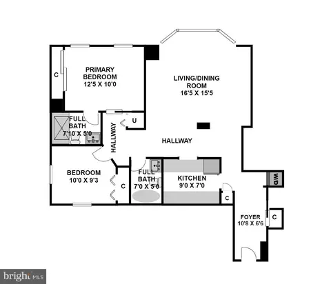 Floorplan - 2000 16th St NW #403, Washington, DC 20009 photo 1 of 1