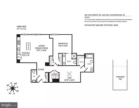 Floorplan - 1211 Van St SE #601, Washington, DC 20003 photo 1 of 1