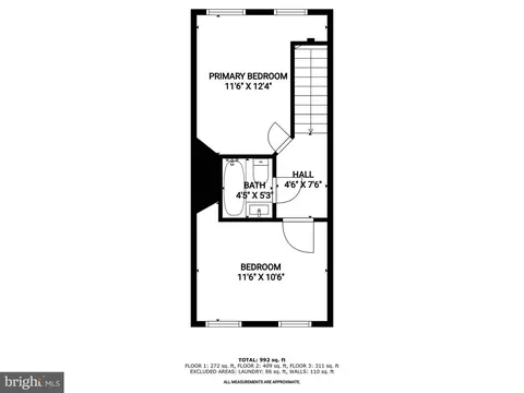 Floorplan - 1648 Kramer St NE, Washington, DC 20002 photo 2 of 4