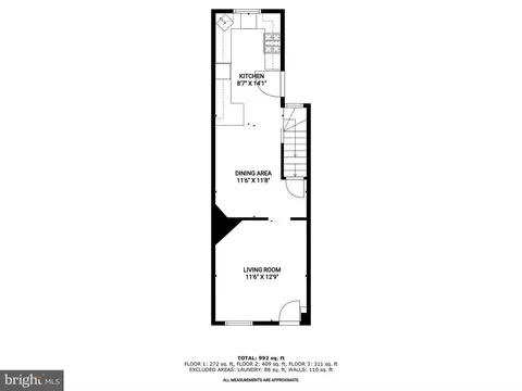 Floorplan - 1648 Kramer St NE, Washington, DC 20002 photo 1 of 4