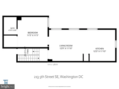 Floorplan - 213 5th St SE, Washington, DC 20003 photo 2 of 2