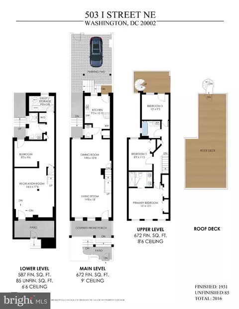 Floorplan - 503 I St NE, Washington, DC 20002 photo 1 of 1