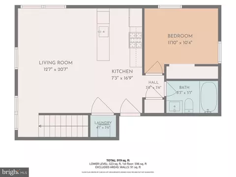 Floorplan - 16 17th St NE #121, Washington, DC 20002 photo 1 of 3