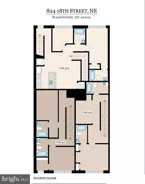 Floorplan - 824 18th St NE #304, Washington, DC 20002 photo 2 of 3