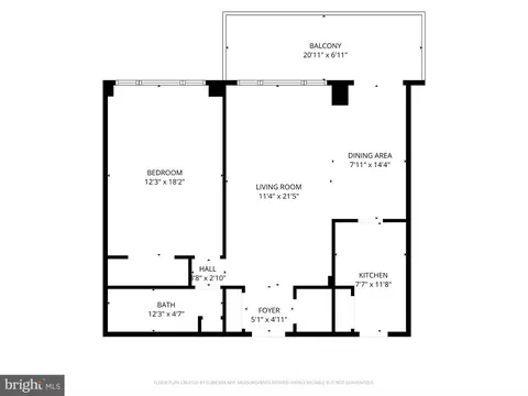 Floorplan - 4201 Cathedral Ave NW #820E, Washington, DC 20016 photo 1 of 1