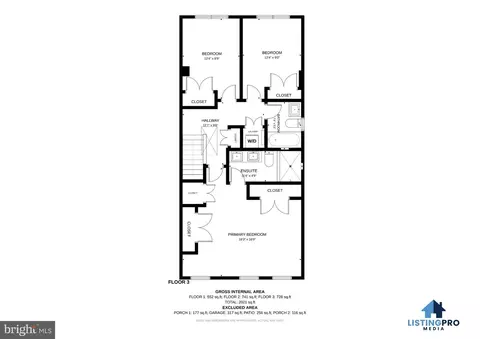 Floorplan - 3714 Garfield St NW, Washington, DC 20007 photo 3 of 4