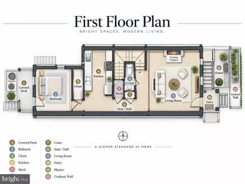 Floorplan - 113 15th St SE, Washington, DC 20003 photo 1 of 3