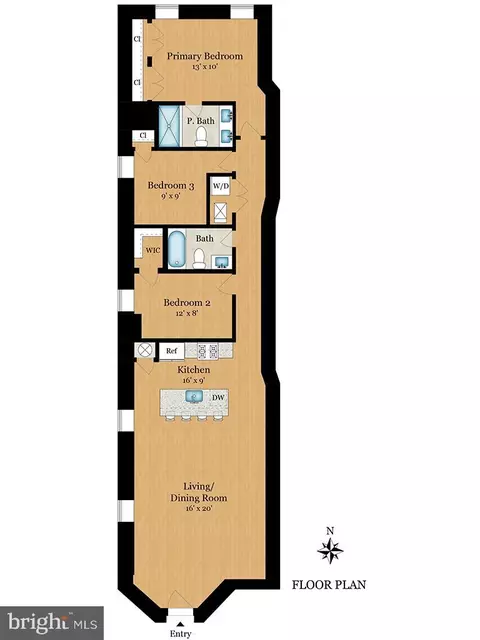 Floorplan - 14 T St NE #1, Washington, DC 20002 photo 1 of 1